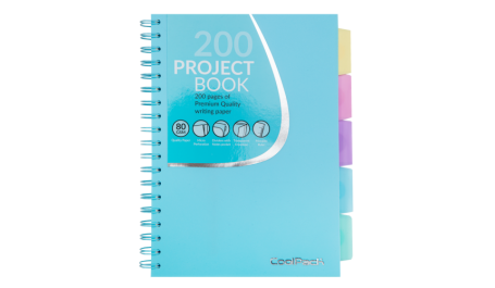 Sąsiuvinis su spirale CoolPack, B5, 200 puslapių, langeliais, pastelinis melsvas