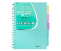 Sąsiuvinis su spirale CoolPack, B5, 200 puslapių, langeliais, Pastelinis žalias